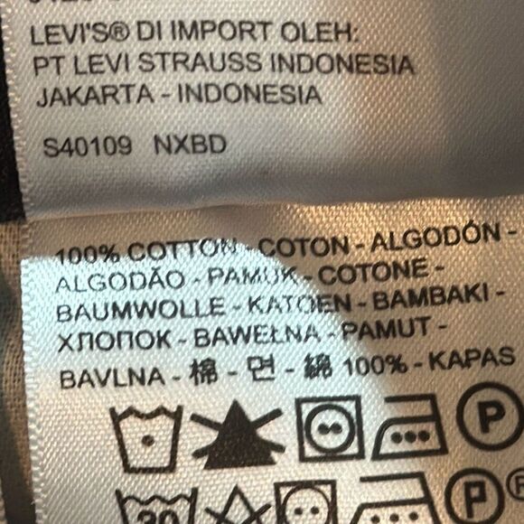 Levi’s Strauss & co Two Horse Brand Navy Blue Cargo Shorts size 40 100% Cotton - Picture 5 of 7